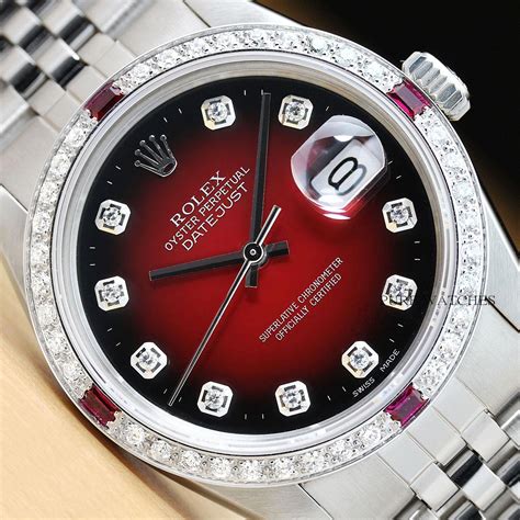 men's red rolex watch